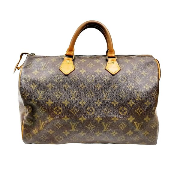 💯 Louis Vuitton | Satchel Bag Speedy 35 Monogram - Picture 1 of 11